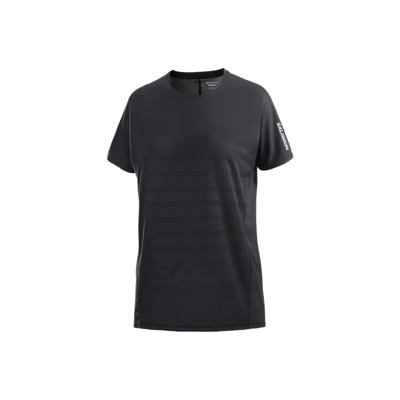SALOMON SENSE AEROGRAPHIC Regular T-Shirt Women's Pitch Black-0