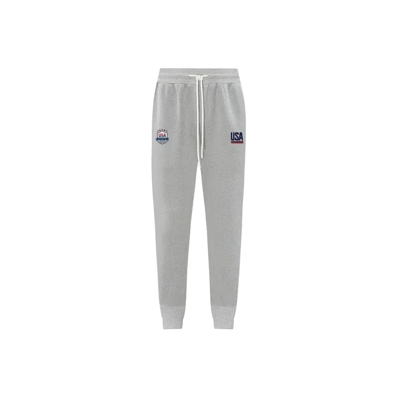 BKCXZICE Running Training Ribbed Elastic Cuff Sweatpants Basketball Loose Fit Drawstring Casual Pants Men's-8
