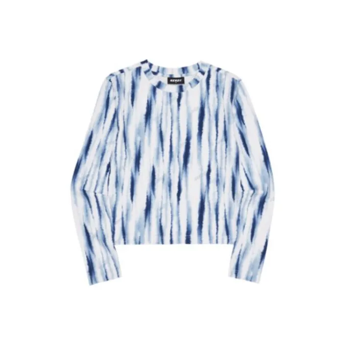 NERDY SS22 Crew Neck Loose Fit Straight Long Sleeved T Shirt Women's-0