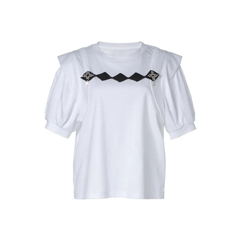 LOFT SHINE Straight T-Shirt Women's White-0