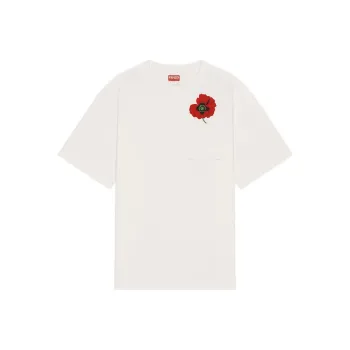 KENZO Poppy By Nigo Women's Oversized Pocket T Shirt Off White