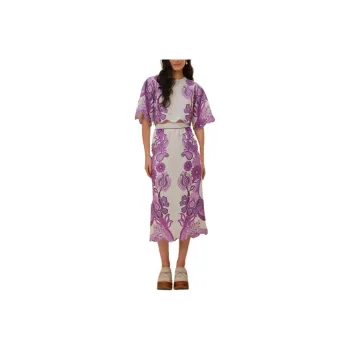 FARM RIO SS24 Crop Tops Women's Lilac