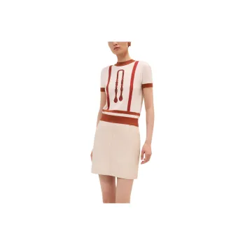 HERMES T Shirts Women's Beige