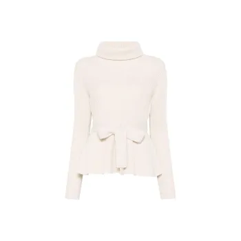 Zimmermann Illustration Self-Tied Waist Peplum Jumper