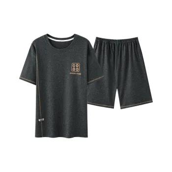 FENTENGCARE Pajama Set Men's Dark Gray