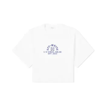OFF WHITE Regular T Shirt, Regular Fit Women's White