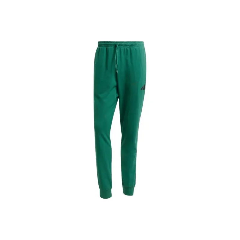 Adidas ESSENTIALSSportswear FW24 Cozy French Terry Joggers Athletic Trousers Men's Preppy Green Black-0