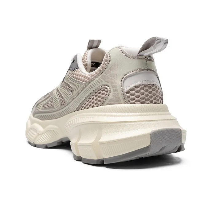 DEFINE CHOICE Low Top Chunky Sneakers Unisex Beige Gold-2
