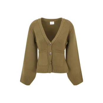 KHAITE Scarlet Cardigan 'Absinthe'