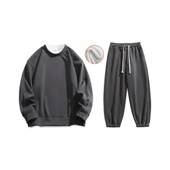 GSUE Autumn And Winter Season Sweatshirt Set Unisex
