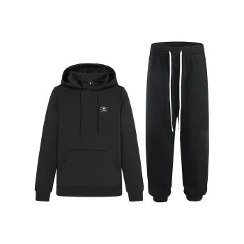 TOM TAILOR Sweatshirt Set Unisex Black