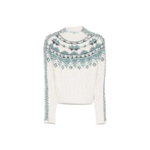 ERMANNO SCERVINO Fair Isle Intarsia-knit Sweater
