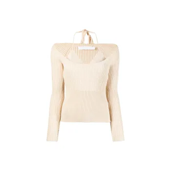 JONATHAN SIMKHAI Jayline Compact Scoop neck Jumper