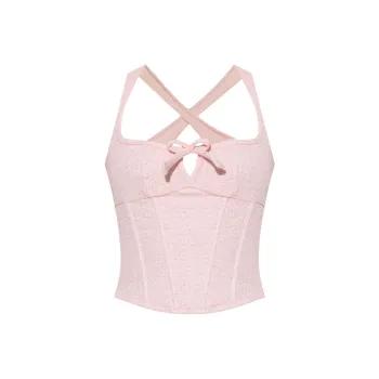 Misbhv Paris Tweed Corset Top