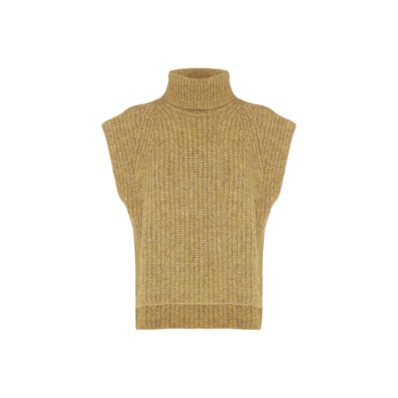 ISABEL MARANT Megan Turtleneck Knitted Vest-0