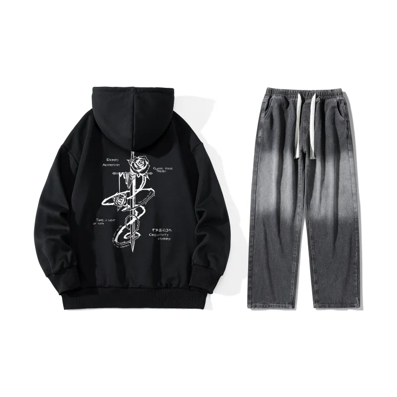 FREO3N Sweatshirt Sets Unisex-22