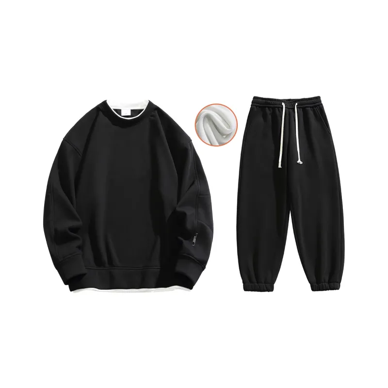 GSUE Autumn And Winter Season Sweatshirt Set Unisex-4