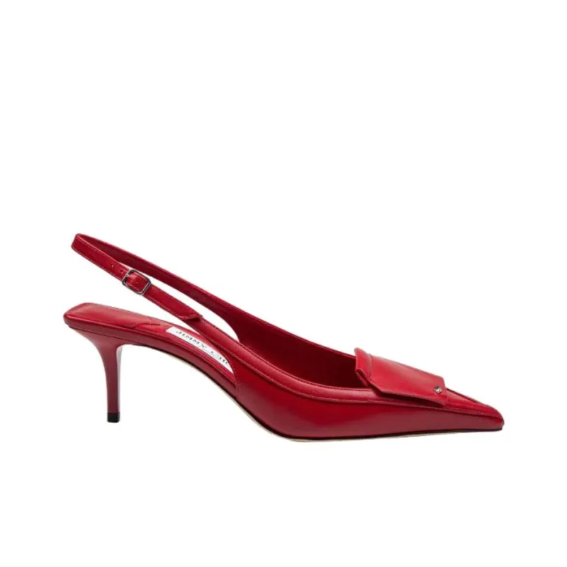 Jimmy Choo Frances Slim Heel High Heels 6cm Women's Red-1