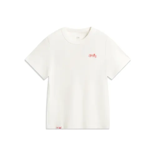 LiNing x GUGONG,LIANMINGKUAN Chinese Culture Series T Shirt Women's White