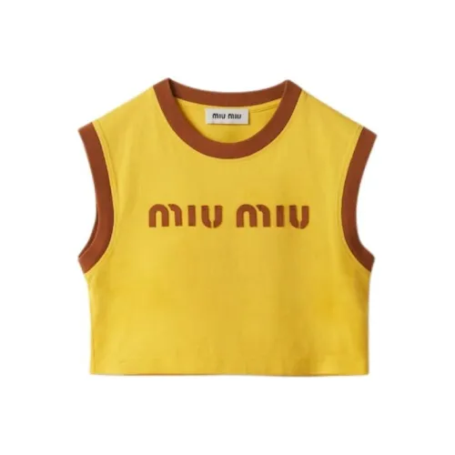 MIU MIU T Shirts Women's Yellow