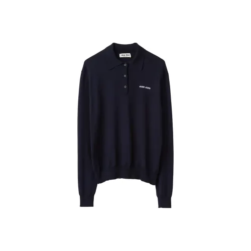 MIU holder miu SS24 Sweater Women's Blue