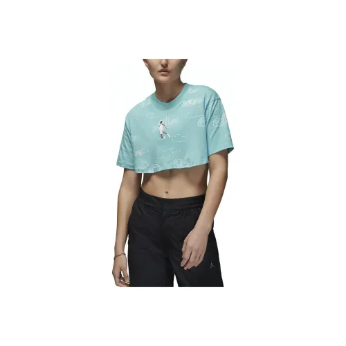 JORDAN Crop Tops Women's Sky Blue