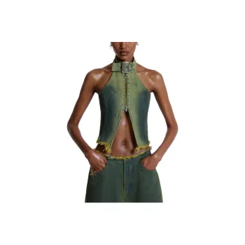 Jaded London Sub Rosa Crop Top Women's Green