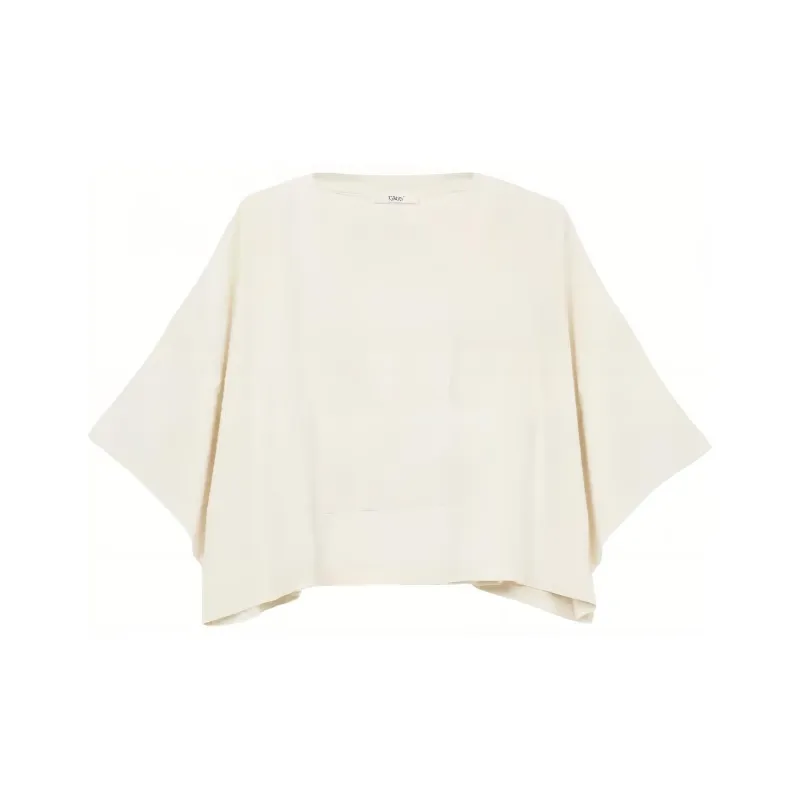 Chloé Logo Detailed Oversized Cropped T Shirt-0