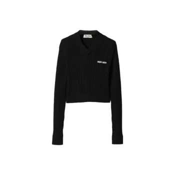 MIU MIU SS24 Sweater Women's Black