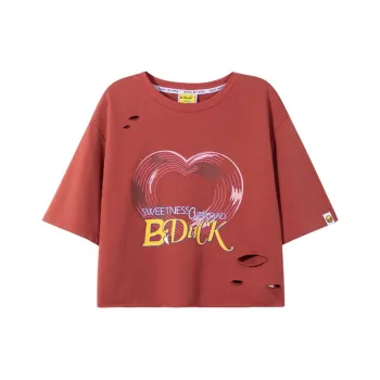 B.Duck T Shirt Women's Brick Red
