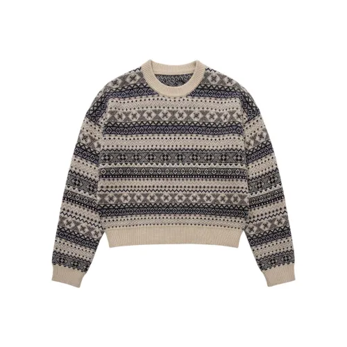 MUNJOUR Sweater Women's Fair Isle Multicolor