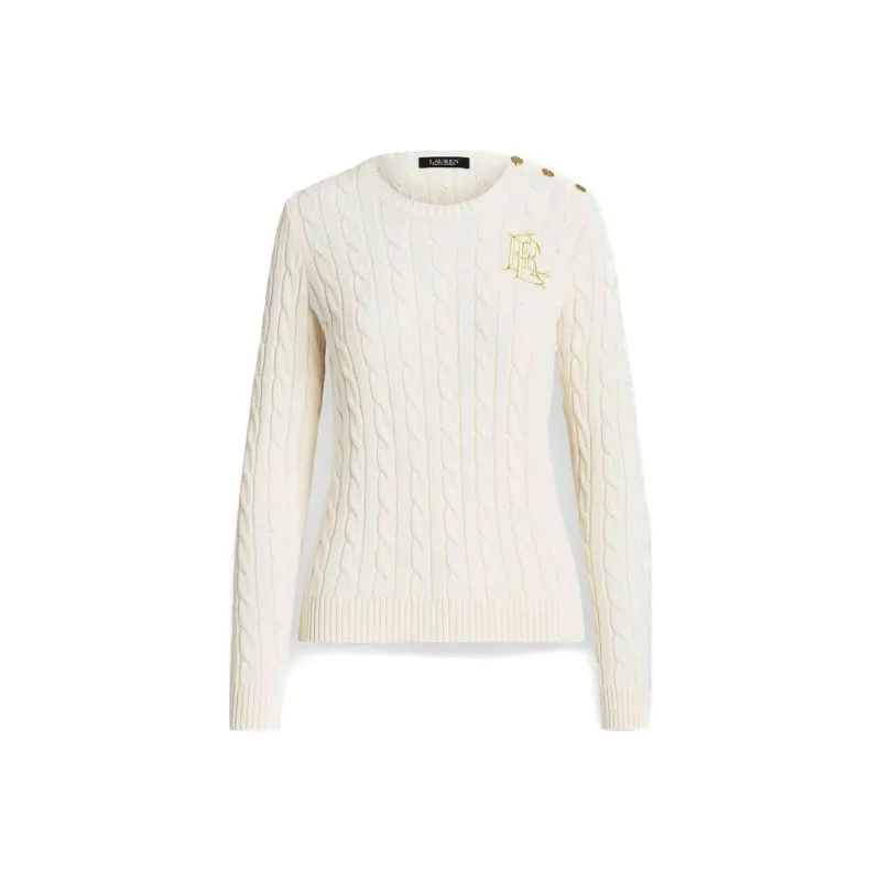 LAUREN RALPH LAUREN Logo Embroidered Knitted Jumper-0