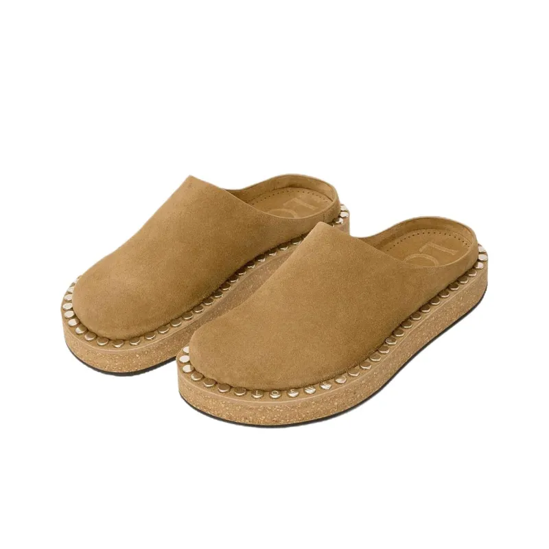 LOEWE Closed Toe Slippers Men's Brown-2