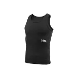 BKC Ribbed Sleeveless Sports Shirt-Black