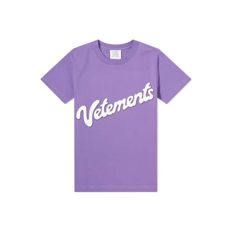 Vetements T-Shirts Women's Purple-0