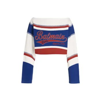 BALMAIN T-Shirts Women's Blue