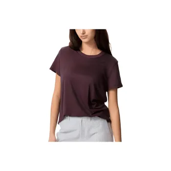 UNIQLO Comptoir Des Cotonniers Collaboration T Shirts Women's Burgundy