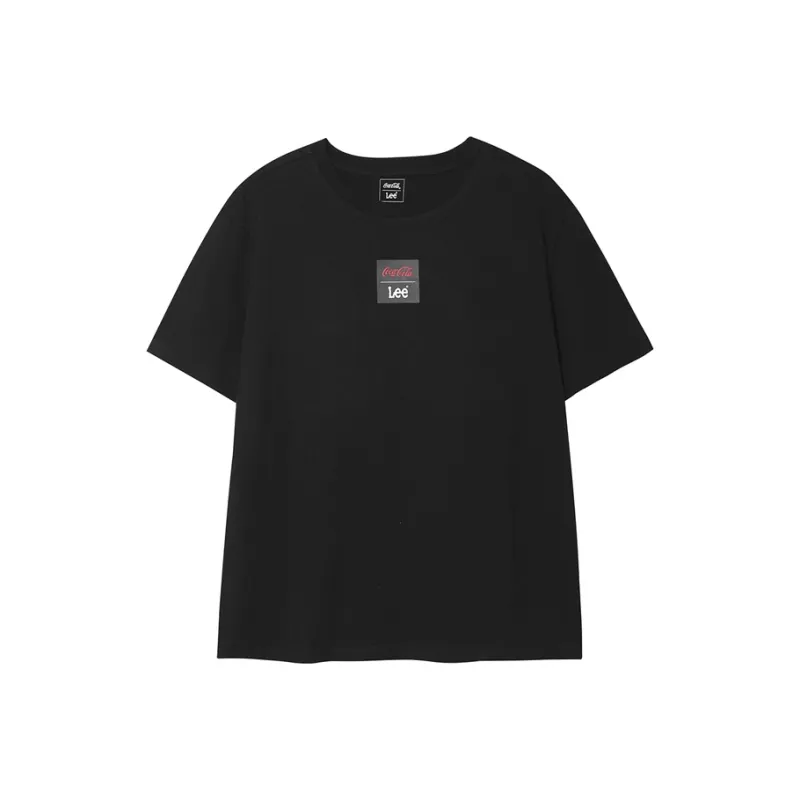 Lee Drop Shoulder Sleeve T Shirt Women's Black-0