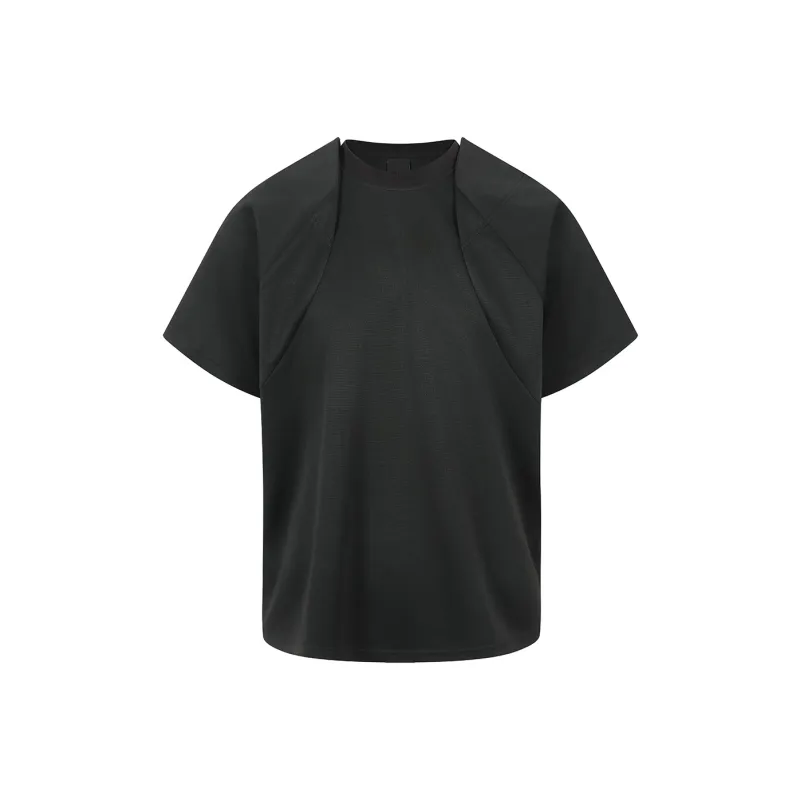VINMUK Regular T Shirt Unisex Black-0