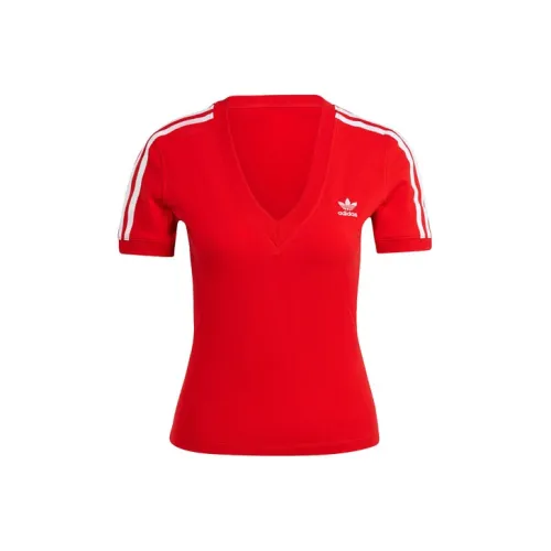 Adidas Originals Adicolor 3 Stripes V Neck Slim Tee