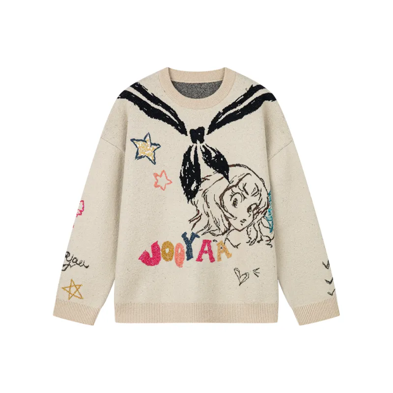 UOOYAA Sweaters Women's Ecru-0