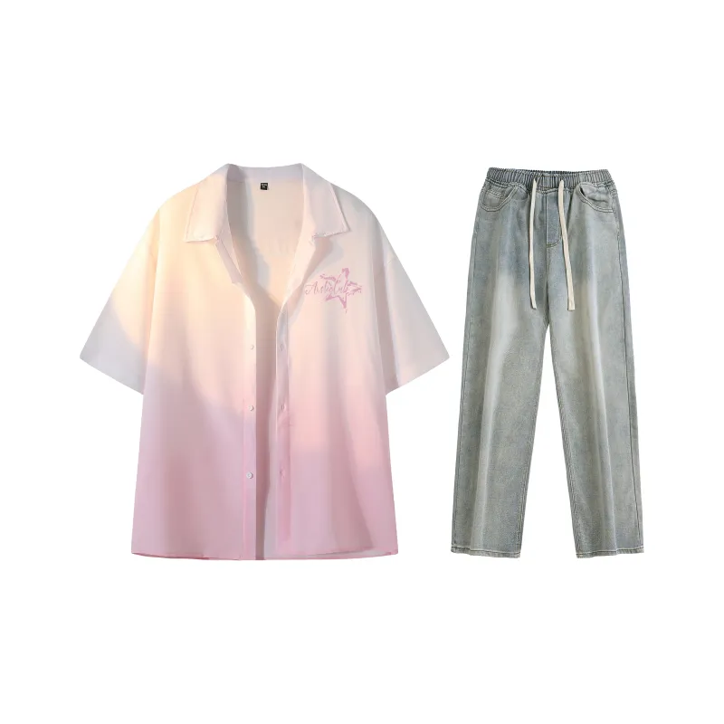 A.X.S.K Shirt Matching Set Unisex-43