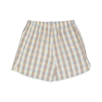 Blue Sky Inn Checked Bouclé Shorts