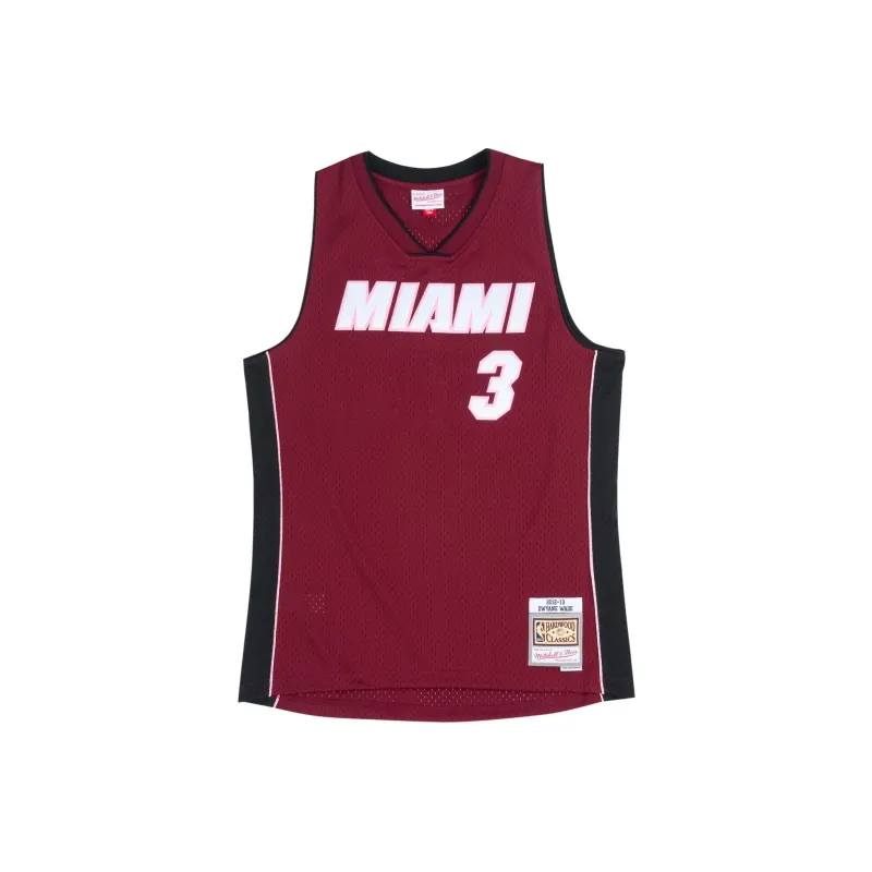 Mitchell & Ness Basketball Jersey 12 13 Season, Miami Heat, Dwyane Wade Size 3 Unisex Red-0
