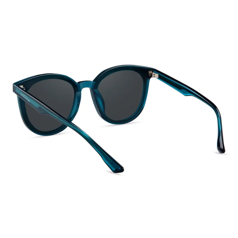 HORIEN TR/Memory Plastic Oval Sunglasses Unisex-6