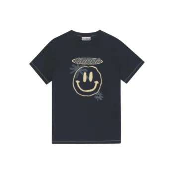 GANNI T Shirts Women's Navy Blue