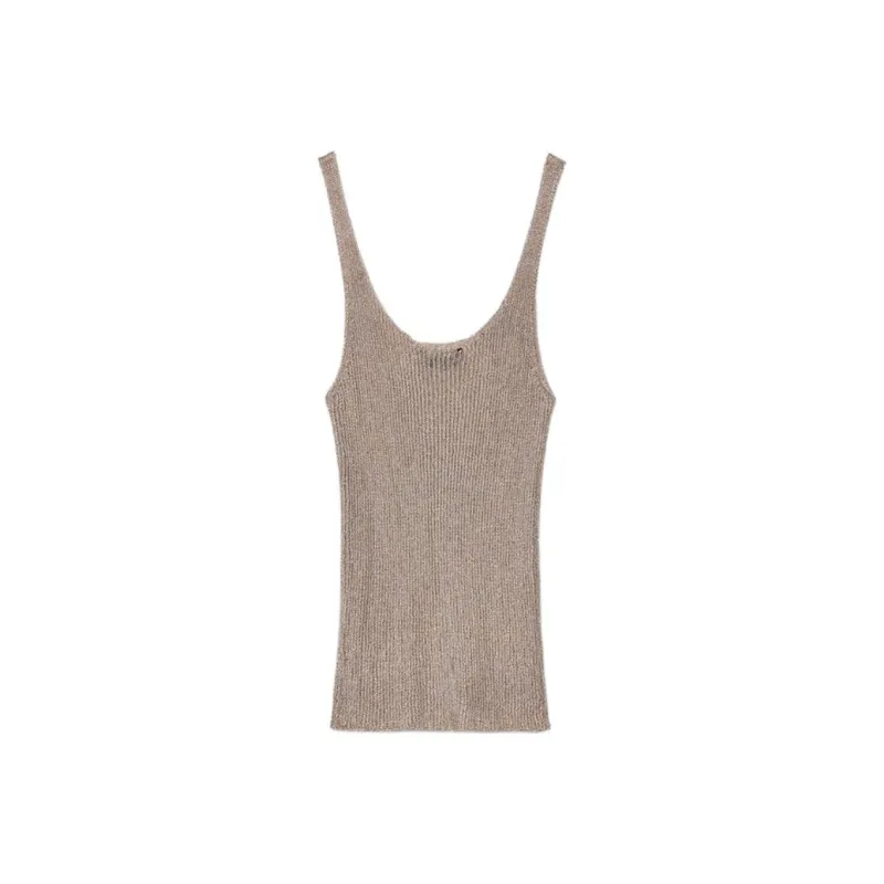 ZARA Tank Tops Women's Pink-0