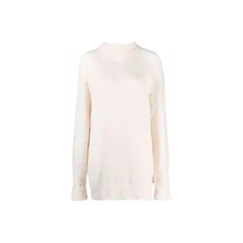 MM6 Maison Margiela Loose Fit Sweater Women's White