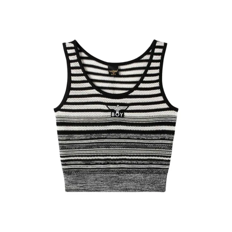 Boy London Tank Tops Women's Black/White-0