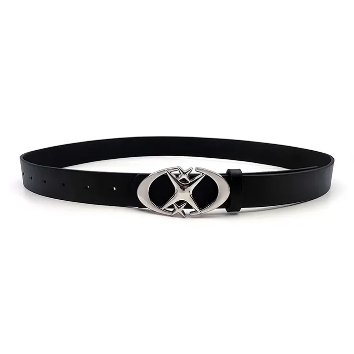YUZHAOLIN Cow Split Leather Belts Unisex 2.7CM-0